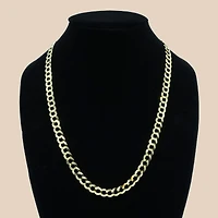 14K Yellow Gold 8.5mm Curb Chain