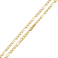 14K Yellow Gold 4.7mm 26-Inch Figaro Chain