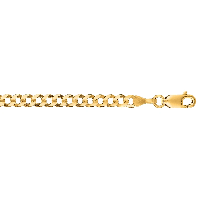 14K Yellow Gold 3.6mm Comfort Curb Chain
