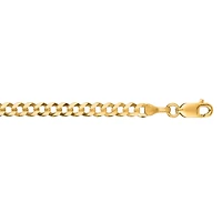14K Yellow Gold 3.6mm Comfort Curb Chain
