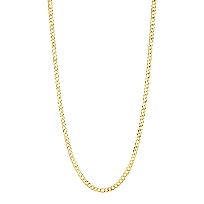 14K Yellow Gold 3.6mm Comfort Curb Chain