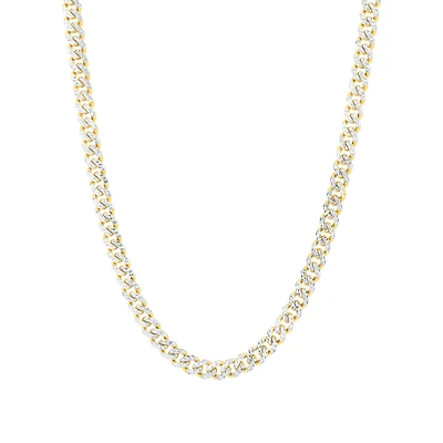 14K Yellow Gold 6.5mm Hollow Cuban Link