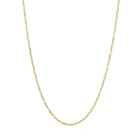 14K Yellow Gold 1.2mm Fancy Figaro Link Chain