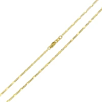 14K Yellow Gold 1.2mm Fancy Figaro Link Chain