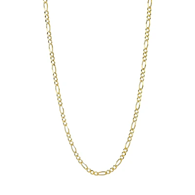 14K Yellow Gold 3.8mm Figaro Chain