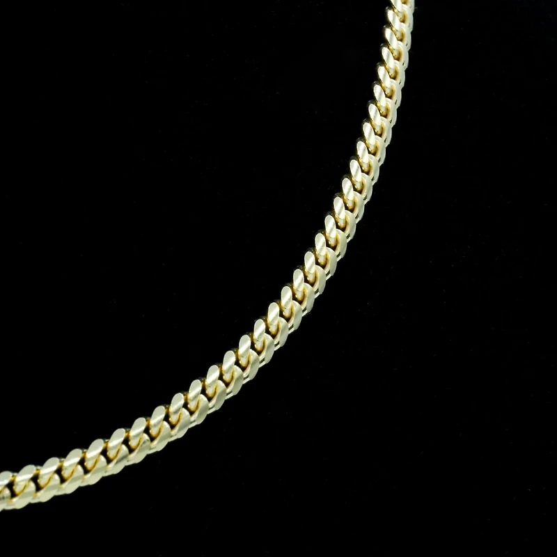 14K Yellow Gold 4mm Miami Cuban Chain