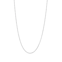 14K White Gold .8mm Cable Link Chain