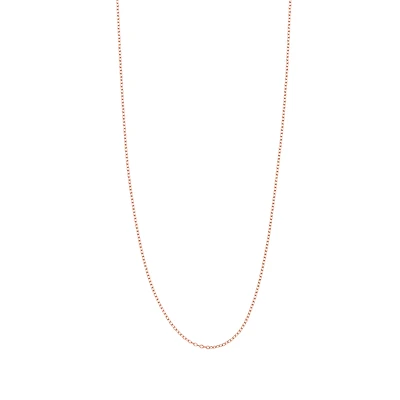 14K Rose Gold .8mm Cable Link Chain