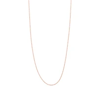 14K Rose Gold .8mm Cable Link Chain