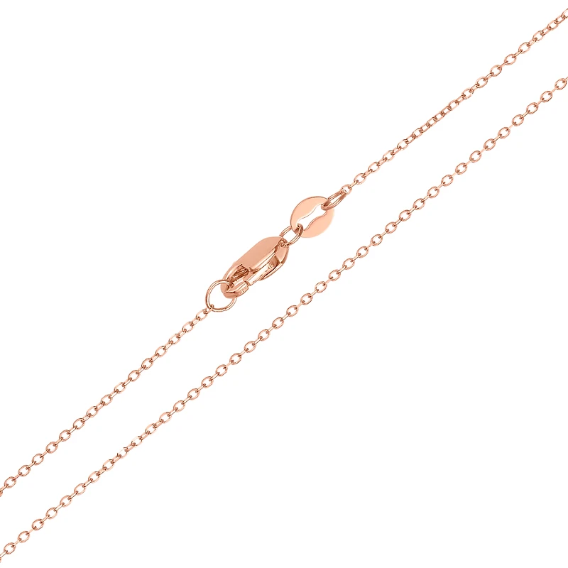 14K Rose Gold .8mm Cable Link Chain