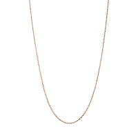 14K Rose Gold 1.1mm 18-Inch Cable Link Chain