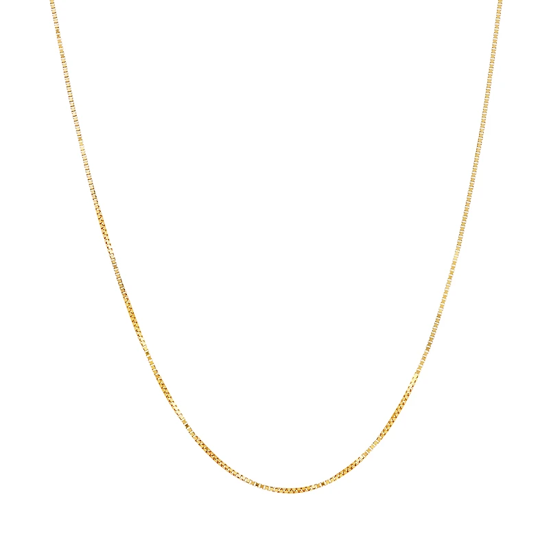 14K Yellow Gold .80mm 18-Inch Box Chain