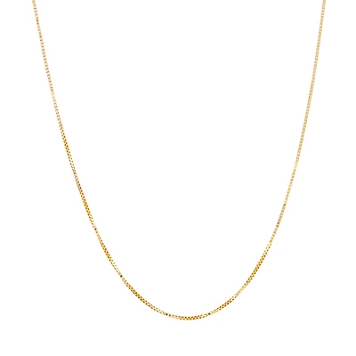 14K Yellow Gold .80mm 18-Inch Box Chain