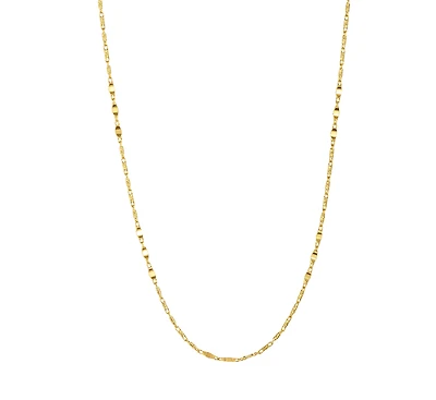 14K Yellow Gold Fancy Link Chain