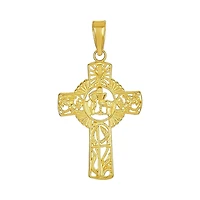 14K Yellow Gold Communion Cross