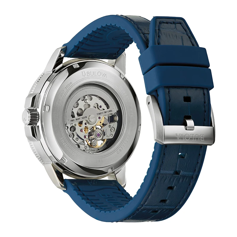 Bulova Marine Star Blue Dial Men's Watch - 96A291