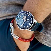 Bulova Marine Star Blue Dial Men's Watch - 96A291