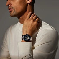 Bulova Marine Star Stainless Steel Blue Face Men's Watch - 98A302