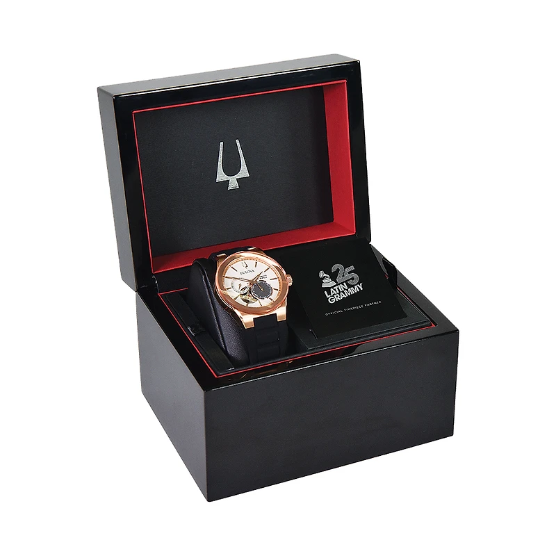 Bulova Latin Grammy Rose Case Men's Watch - 97A186