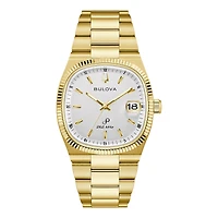 Bulova Seville Gold Tone White Dial Men's Watch - 97B223