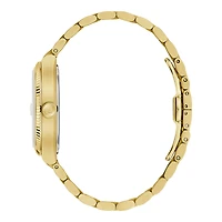 Bulova Seville Gold Tone White Dial Men's Watch - 97B223