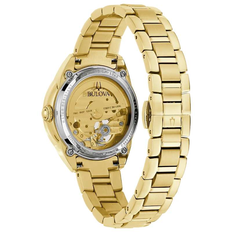 Bulova Sutton Automatic Gold Tone Women's Watch - 97L172