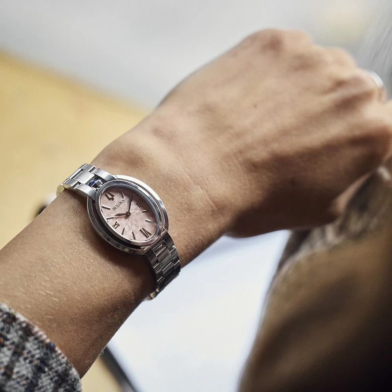 Bulova Rubaiyat Pink Dial Women's Watch - 96L331