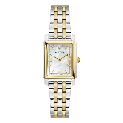 Bulova Sutton Automatic Rectangle Dial Women's Watch - 98L308