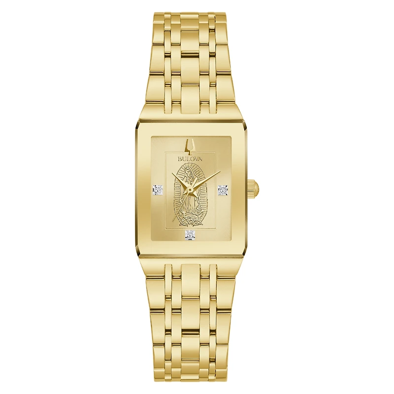 Bulova Futuro Yellow Gold "Lady of Guadalupe" Diamond Women's Watch