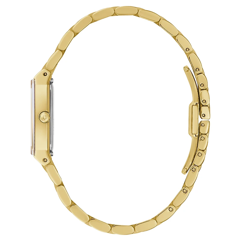 Bulova Futuro Yellow Gold "Lady of Guadalupe" Diamond Women's Watch