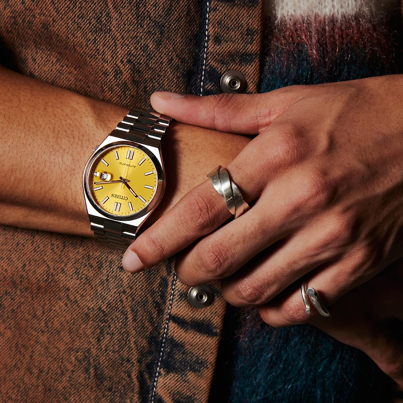 Citizen Tsuyosa Orange Dial Men's Watch - NJ0150-56Z