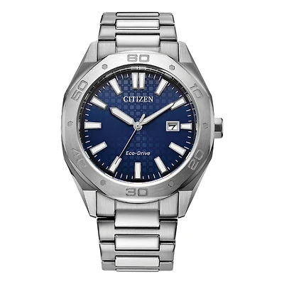 Citizen Brycen Blue Textured Dial Men's Watch - BM7630-80L