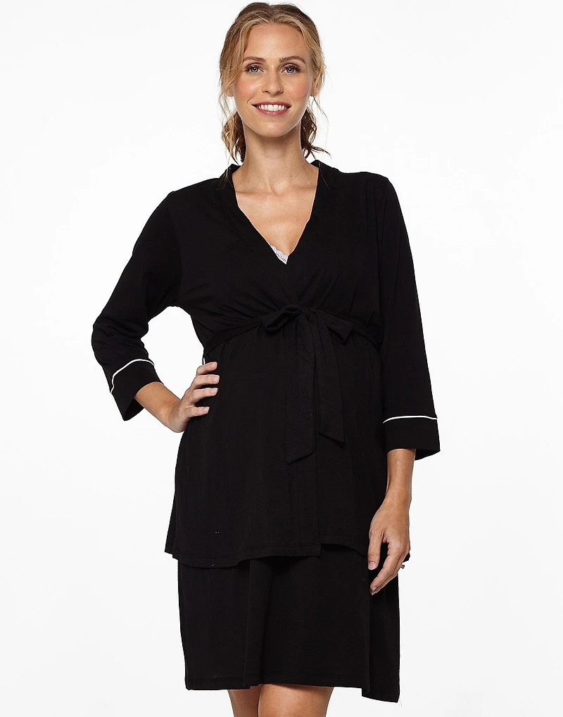 Lounge Chic Nightie & Robe PJ Set