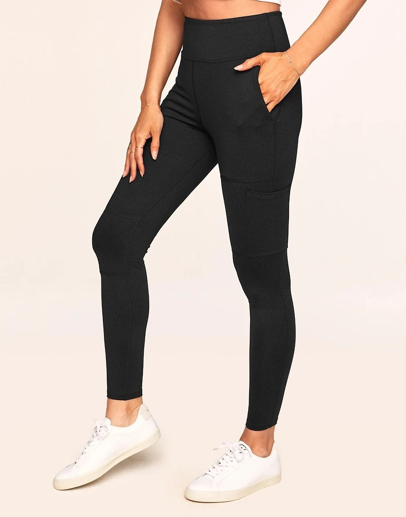 Haley Heathered Cargo Legging