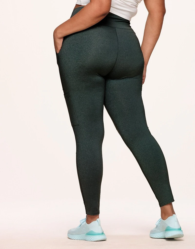 Haley Heathered Cargo Legging Plus