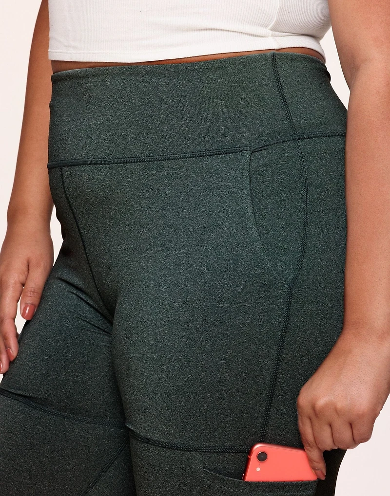 Haley Heathered Cargo Legging Plus