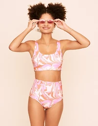 Rivka Reversible Square Necktop Bralette Swim Top