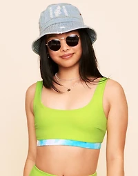 Rivka Reversible Square Necktop Bralette Swim Top