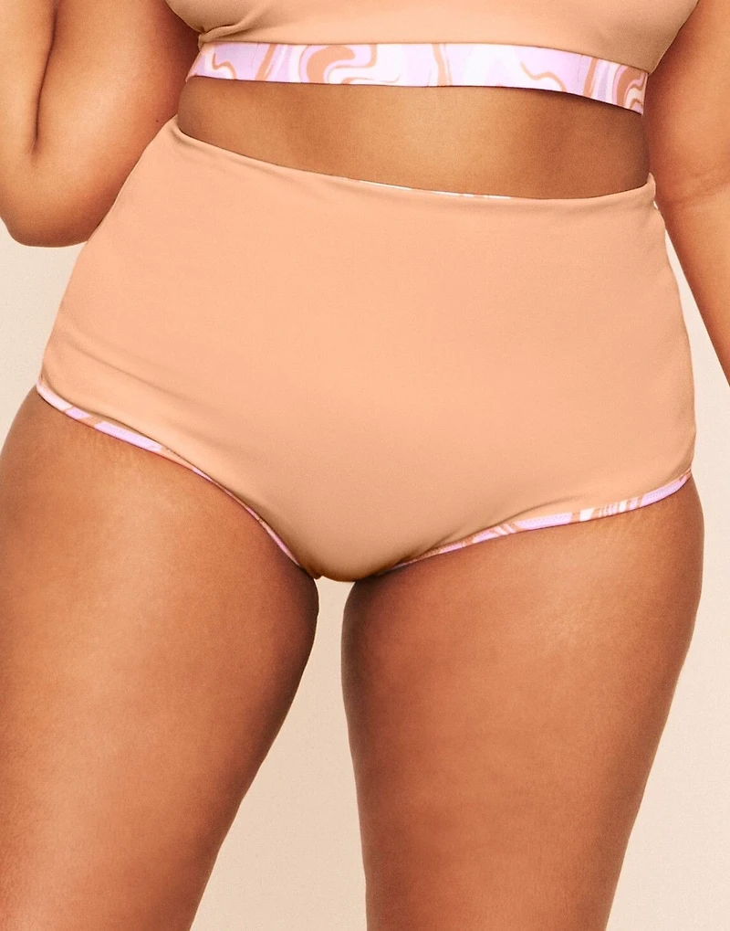 Vivian Reversible High Waist Swim Bottom