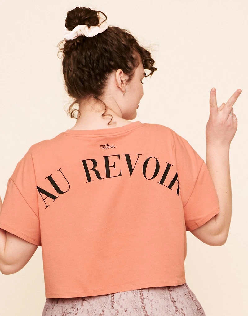 Austyn Cropped Crew Neck Tee Plus