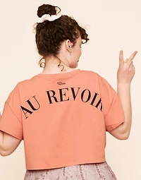 Austyn Cropped Crew Neck Tee Plus