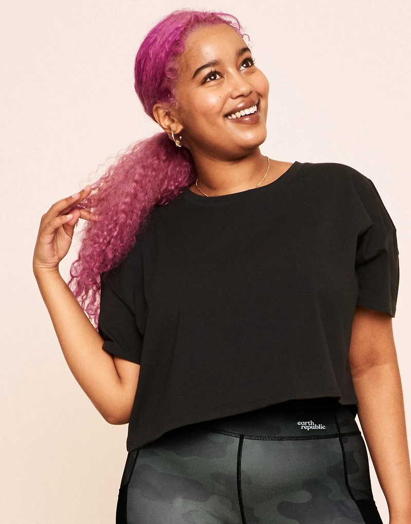 Austyn Cropped Crew Neck Tee