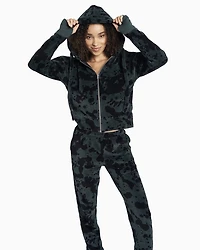 Organic Velour Zip Hoodie