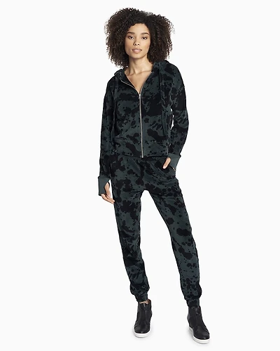 Organic Velour Zip Hoodie