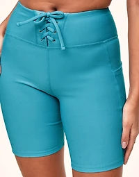 Remy Rib Lace-Up Biker Short