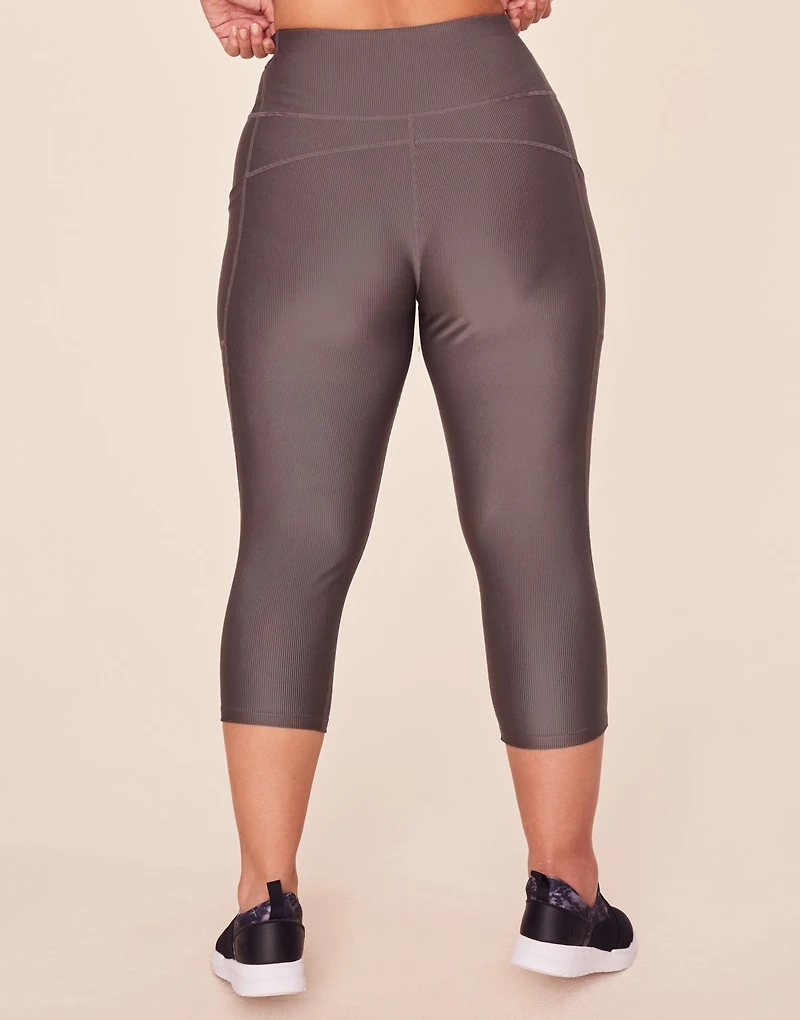 Remy Rib Lace-Up Crop Plus