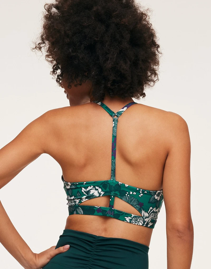 Lotus Low Support Ruched Bra Lined