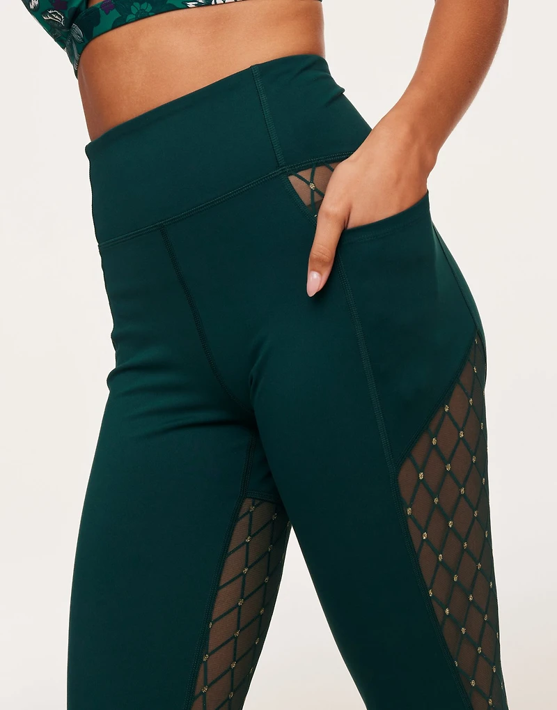 Lotus Novelty Mesh Legging