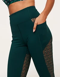 Lotus Novelty Mesh Legging
