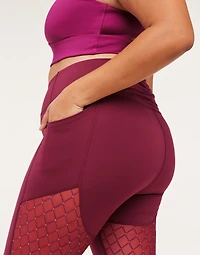 Lotus Novelty Mesh Legging Plus